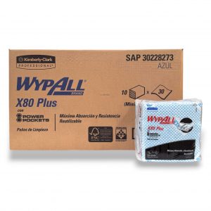 WYPALL X80PLUS FOOD SERV AZUL 30 PZ C/10