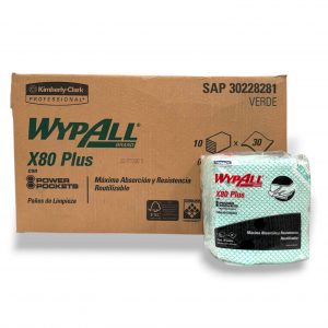 WYPALL X80PLUS FOODSERV VERDE 30 PZ C/10