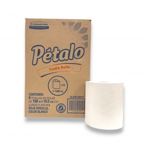 TOALLA ROLLO PETALO 180 MTS C/6 PZ