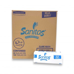 TOALLA INTERD SANITA BCA 100 HJS C/20 PQ