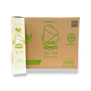 VASO CONICO No.104 VENUS 250 PZS C/20 PQ