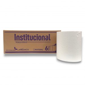 TOALLA ROLLO BLANCA SIN MARCA 6 PZ