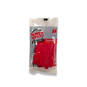 GUANTE SATINADO SCOTCH BRITE ROJO
